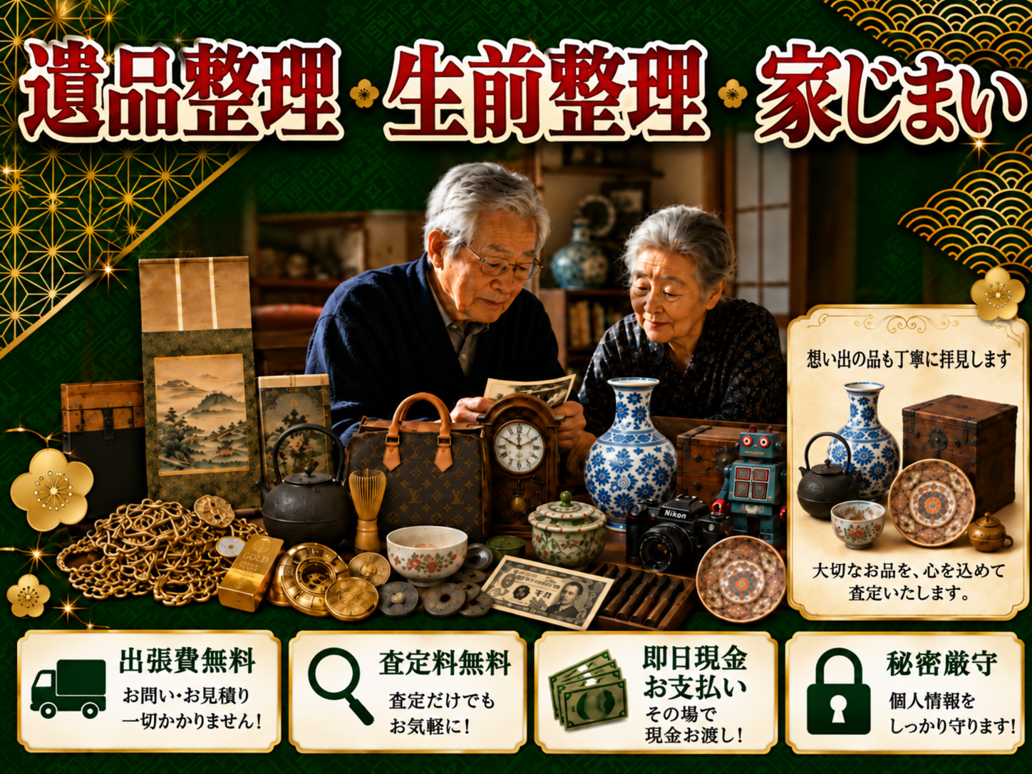 片付けと出張買取のご案内